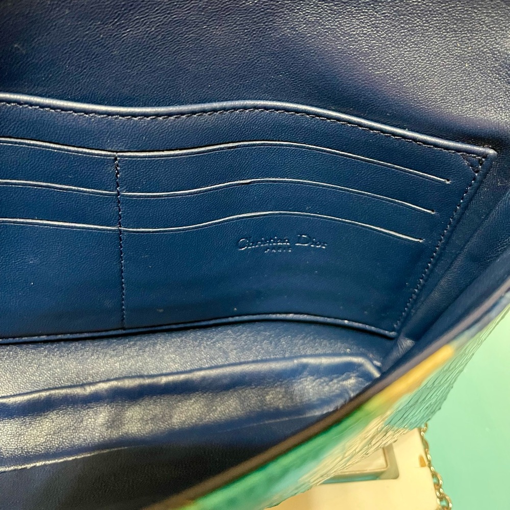 Dior Blue Python & Leather WOC Bag - Picture 13 of 16